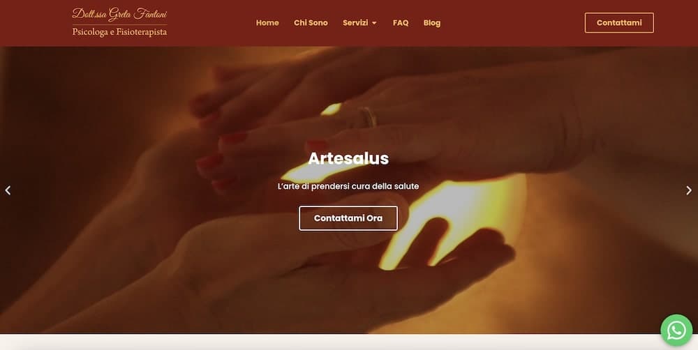 Progetto web per una psicologa e fisioterapista: comunicare competenza e umanità