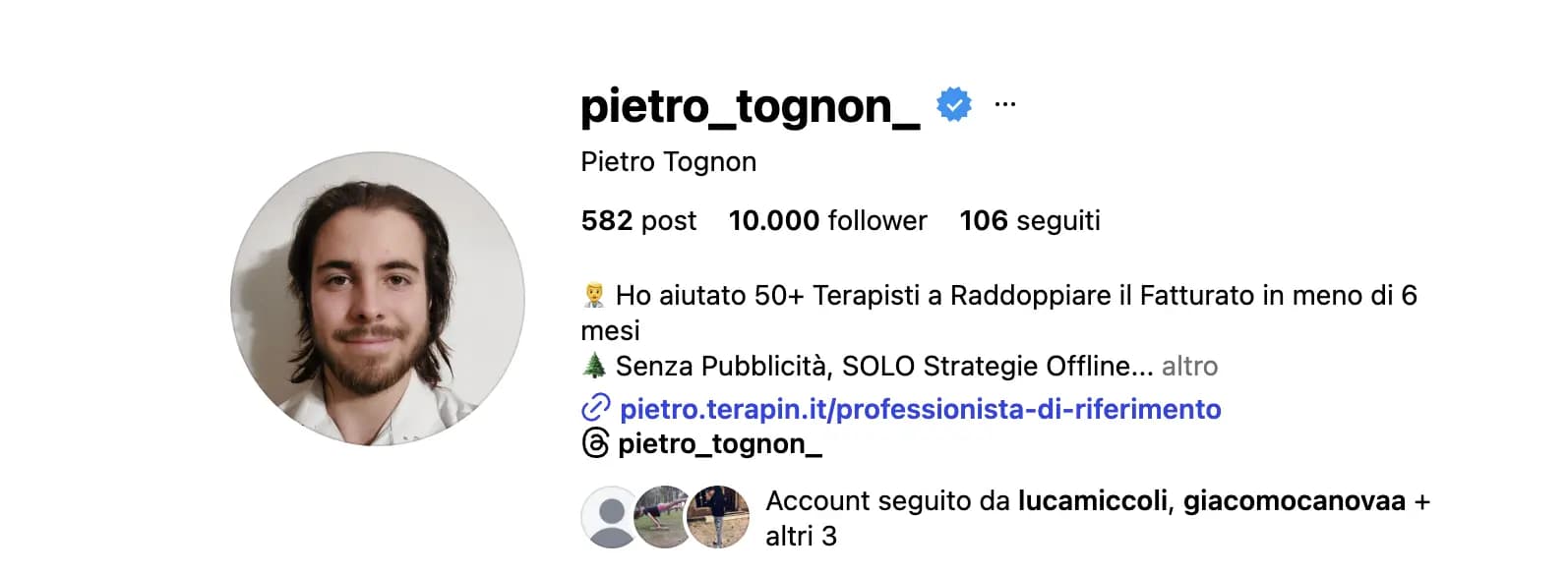 Pietro Tognon: Una collaborazione lunga 2 anni che ha segnato la mia crescita professionale